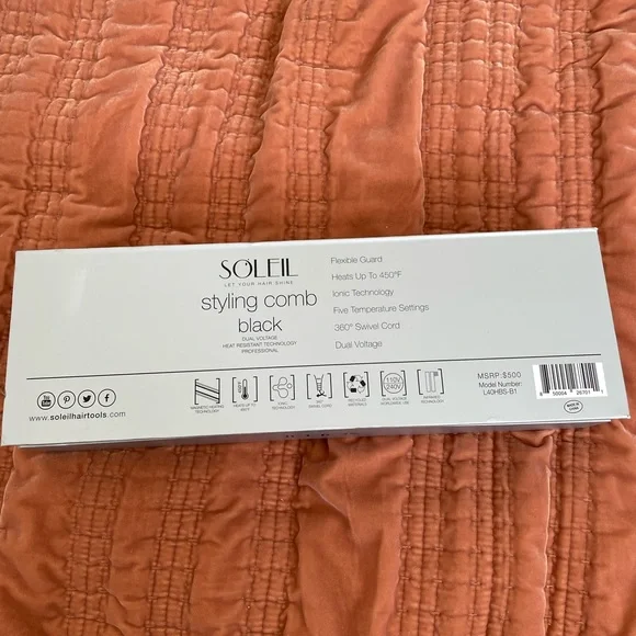 Soleil Black Hair Straightening Brush - Picture 4 of 4